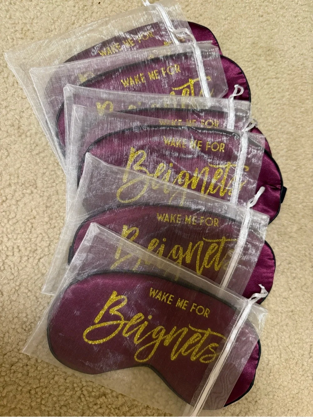 Wake Me For Beignets Sleep Masks